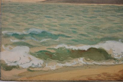 null Tony MINARTZ (1870-1944)

Bord de mer agité et ciel très nuageux

Aquarelle,...