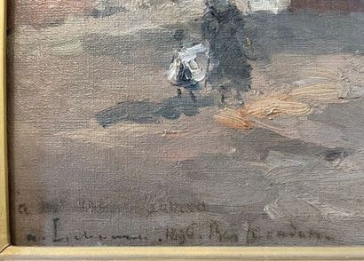  Albert LEBOURG (1849-1928) 
La Seine Bas-Meudon 
Huile sur toile, signée, située...