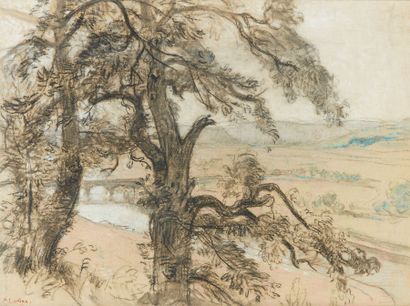 Auguste LEPÈRE (1849-1918) 
Paysage de Provence...