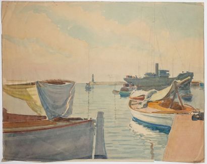 null Tony MINARTZ (1870-1944)

Barques au mouillage, phare dans le fond, Côte d'Azur



Aquarelle,...