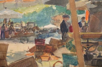 null Tony MINARTZ (1870-1944)

Scène de marché

Aquarelle, porte le cachet de l'atelier...