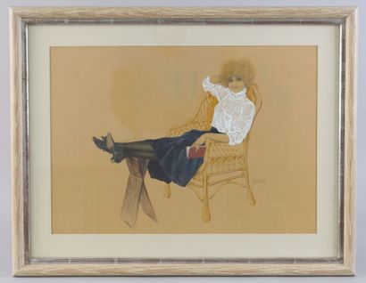 null Raphaël KIRCHNER (1875-1917)

Femme à la lecture

Aquarelle, pastel, rehaut...