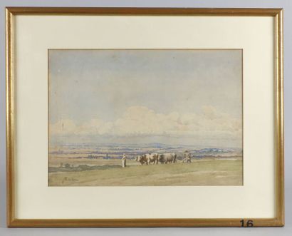 null Paul-Frédéric-Léo COULON (1830-1897)

Les labours

Aquarelle signée en bas à...