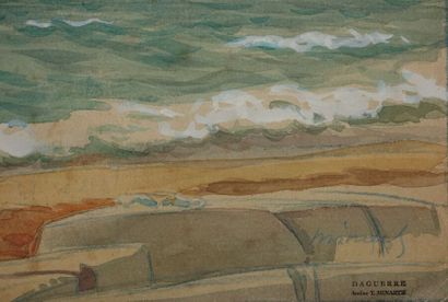 null Tony MINARTZ (1870-1944)

Bord de mer agité et ciel très nuageux

Aquarelle,...