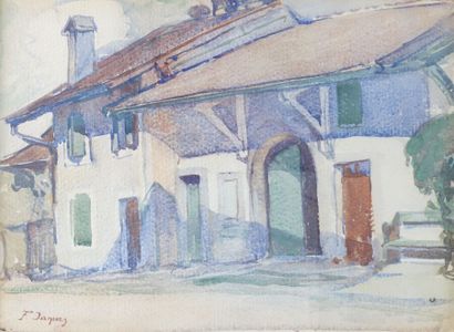 null François JACQUES (1877-1937)

Vue d'une bâtisse

Aquarelle, signée en bas à...