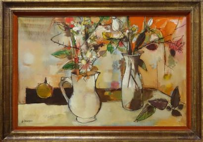 null Jean-Claude BOURGEOIS (1932-2011)

Les deux vases aux fleurs séchées

Huile...