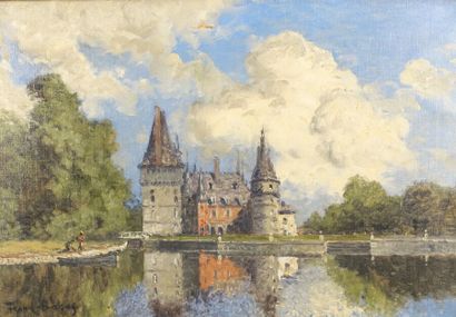 null FRANK-BOGGS (1855-1926)

Vue du Château de Maintenon

Huile sur toile, signée...