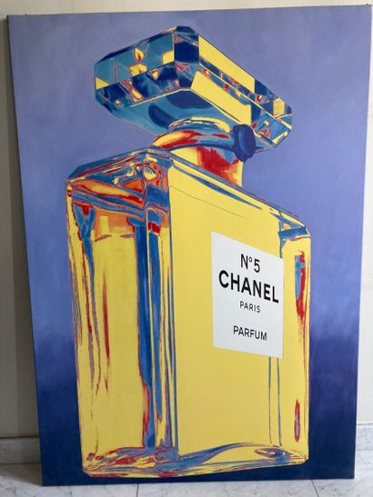 null Jean-Daniel LORIEUX (né en 1937)

Chanel n° 5 bleu 

Technique mixte, signée...