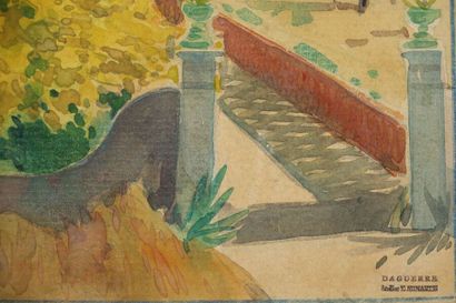 null Tony MINARTZ (1870-1944)

Vue surplombante d'un bourg

Aquarelle, signée en...