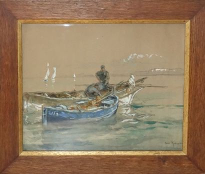 Henri-Émilien ROUSSEAU (1875-1933) 
Étude pour la fresque maritime dans l'Église...