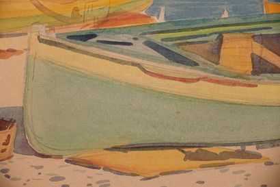 null Tony MINARTZ (1870-1944)

Barques

Aquarelle, porte le cachet de l'atelier en...