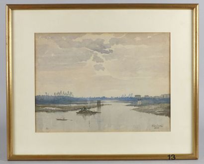 null Paul-Frédéric-Léo COULON (1830-1897)

Fleuve animé, Italie

Aquarelle signée...