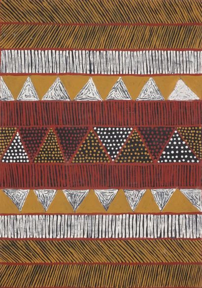 null Linus WARLAPINNI (1951)

Jilamara, Milikapiti, Melville island, 2003

Pigments...