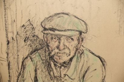null Jacques ADLER (1865-1952)

Homme assis au café

Fusain et rehauts de pastel...