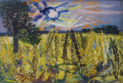 null André MARCHAND (1907-1997)

Le soleil couchant, Barbizon, juin 1942

Huile sur...