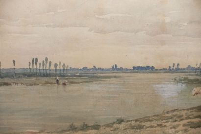 null Paul-Frédéric-Léo COULON (1830-1897)

Bords de fleuve animés en Italie

Aquarelle...