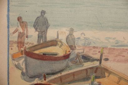 null Tony MINARTZ (1870-1944)

Barques

Aquarelle, porte le cachet de l'atelier en...