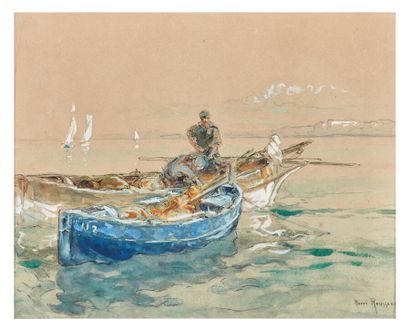  Henri-Émilien ROUSSEAU (1875-1933) 
Étude pour la fresque maritime dans l'Église...