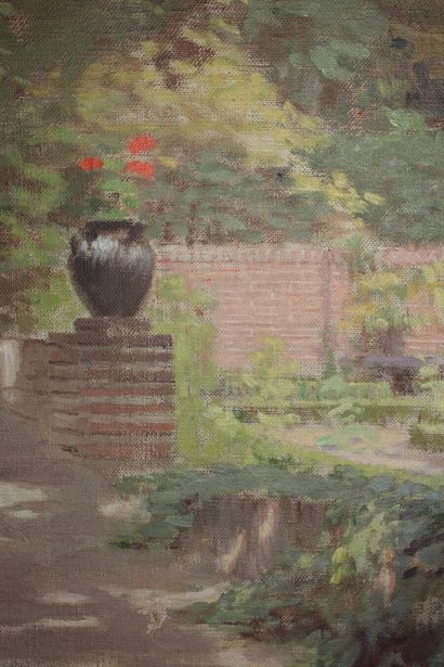 null Paul THOMAS (1859-1910)

Fontaine dans un jardin

Huile sur toile, signée en...