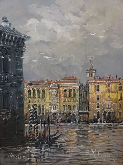 null R. TOPPA (XXe siècle)

Venezia

Huile sur toile, titrée en bas à gauche, signée...