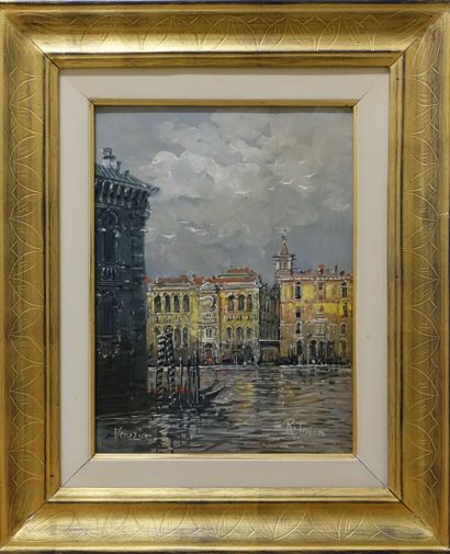 null R. TOPPA (XXe siècle)

Venezia

Huile sur toile, titrée en bas à gauche, signée...