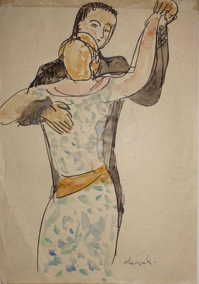 null Pierre DEVAL (1897-1993)

La Danse, 1935

Aquarelle et encre de Chine, signée...