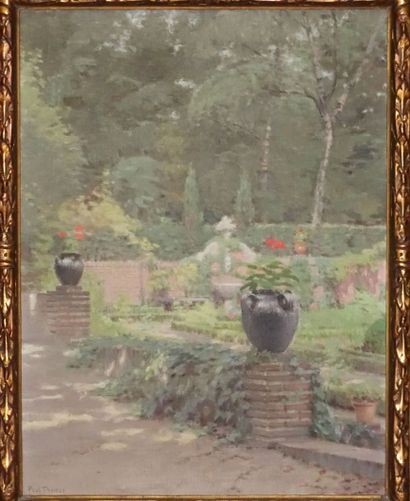 null Paul THOMAS (1859-1910)

Fontaine dans un jardin

Huile sur toile, signée en...