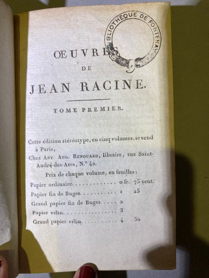 null Jean Racine (1639-1699)

Oeuvres de Jean Racine

Édition Stéréotype

1801

5...
