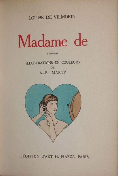 null Réunion de quatre volumes demi-reliures : 

- Louise de Vilmorin, Madame de,...