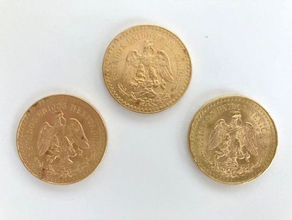 null Three 50 Peso gold coins.

Mexico.



Reduced buyer's fee: 10% before tax.

Delivery...