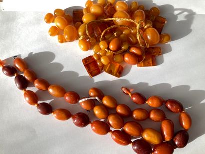 null Amber and imitation pearl necklaces

(Accidents.)



Joint: a lot of amber beads...