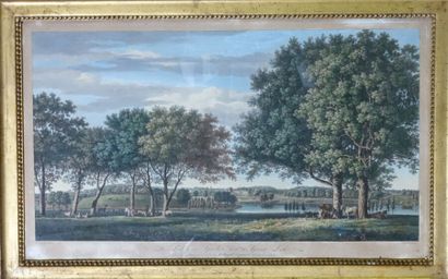 null F. SANDBY

Deux lithographies :

- View from the North side of the Virginia...