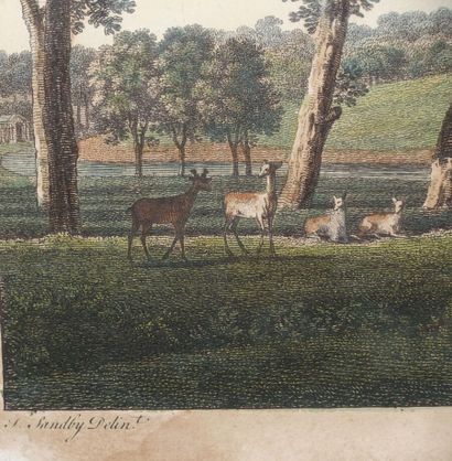 null F. SANDBY

Deux lithographies :

- View from the North side of the Virginia...