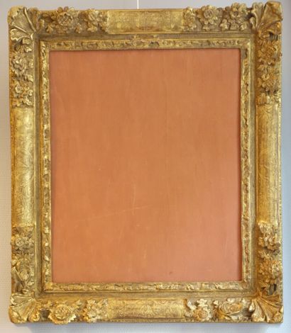 Work of the 18th century 
Gilded wood frame...