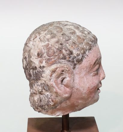 null Head of a young boy in polychrome plaster (?)

Height : 11,5 cm Height : 11,5...