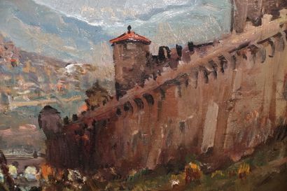 null Émile NOIROT (1853-1924)

View of Le Puy in the 16th Century

Oil on canvas,...