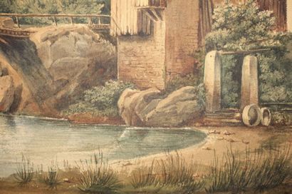 null French school, late 19th-early 20th century

Landscape with Bridge

Watercolor

Height:...