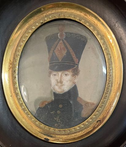 null École française du début du XIXe siècle.

« Portrait du sous lieutenant Auguste...
