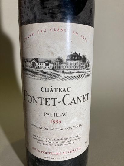 null BORDEAUX

Château Pontet Canet.

Pauillac 1993.

10 bouteilles.

(Légère baisse...