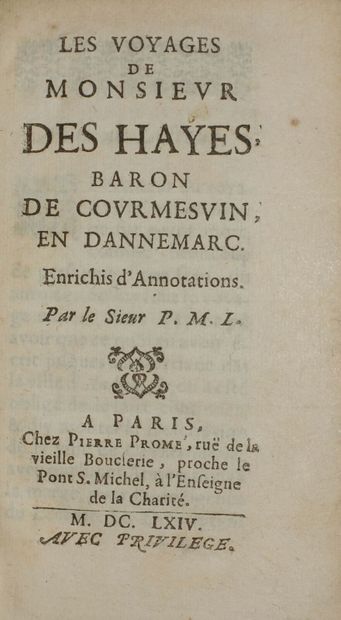 null DESHAYES DE COURMENIN. Les Voyages de M. des Hayes baron de Courmesvin (sic)...