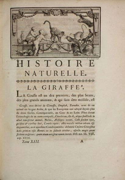 null BUFFON Georges-Louis Leclerc de. Histoire naturelle, générale et particulière,...