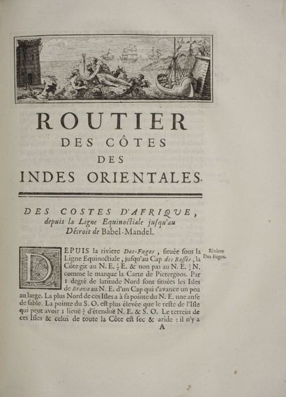 null APRÈS DE MANNEVILLETTE Jean-Baptiste d'. Routier des côtes des Indes orientales...