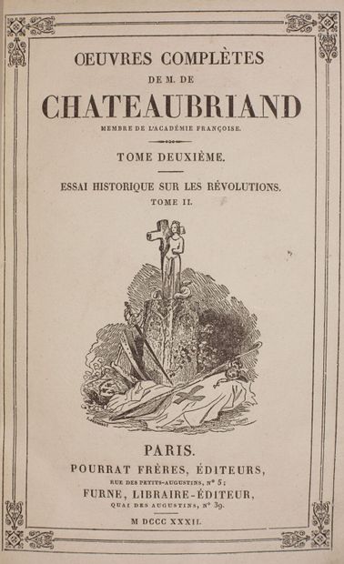 null CHATEAUBRIAND François-René de. OEuvres complètes. Paris, Pourrat frères ; Furne,...