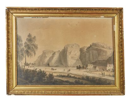 null Johann Franz BRUDER (Dresde 1782-1838)

Une paire de paysages : une vue prise...
