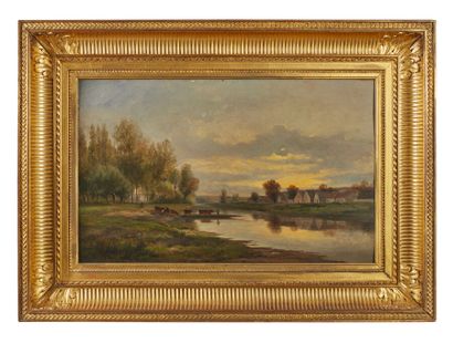 null Jules-Charles ROZIER (1821-1882)

Vue de Bonnières

Panneau, signé et daté en...