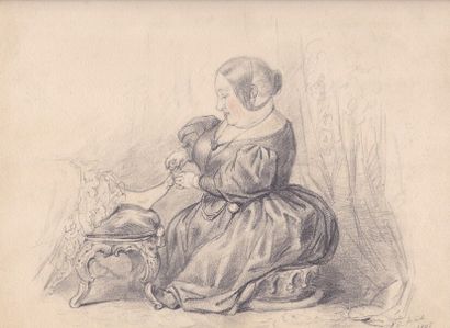 null Alfred d'ORSAY (1801-1852)

Lot de dessins à la mine de plomb représentant des...
