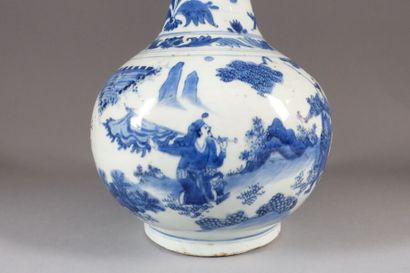 null CHINE - Période Transition, XVIIe siècle

Vase à panse basse sphérique et col...