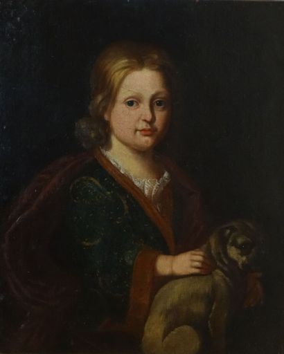 null Dans le goût du XVIIIe siècle

Enfant en robe de chambre et son chien

Toile

Au...