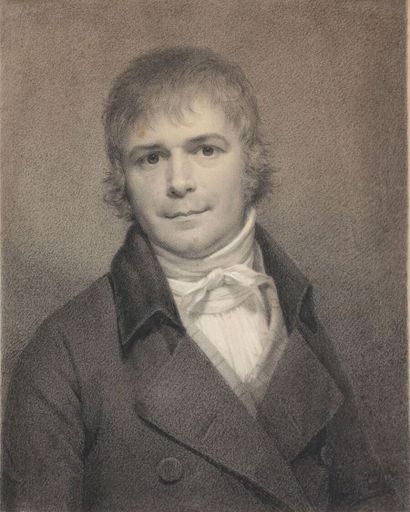 null Lié-Louis PERIN-SALBREUX (Reims 1753-1817)

Autoportrait

Pierre noire, estompe...