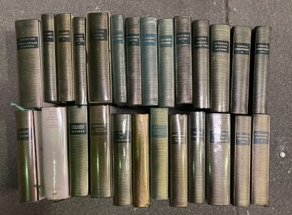 null Un lot d'ouvrages de la Pléiade comprenant : 

Lamartine, Flaubert, Vigny, Sainte-Beuve,...